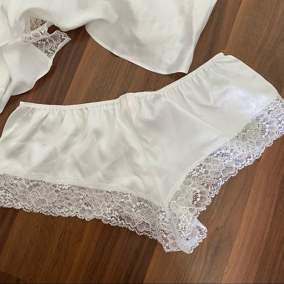 NEW VICTORIAS SECRET CAMI SET WHITE LACE Bridal - Picture 12 of 13